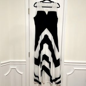 Black and white summer dress